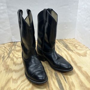 Laredo Black Leather Roper Western Boots Cowgirl Rodeo Women’s 7M